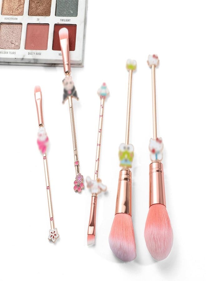 Wechip Cute Anime Makeup Brushes Set,Classical Cartoon Cosmetic Brush, Blending,Face Powder,Eyeshadow Make Up Kit, Best Gift for Girl & Young Women - Image 2